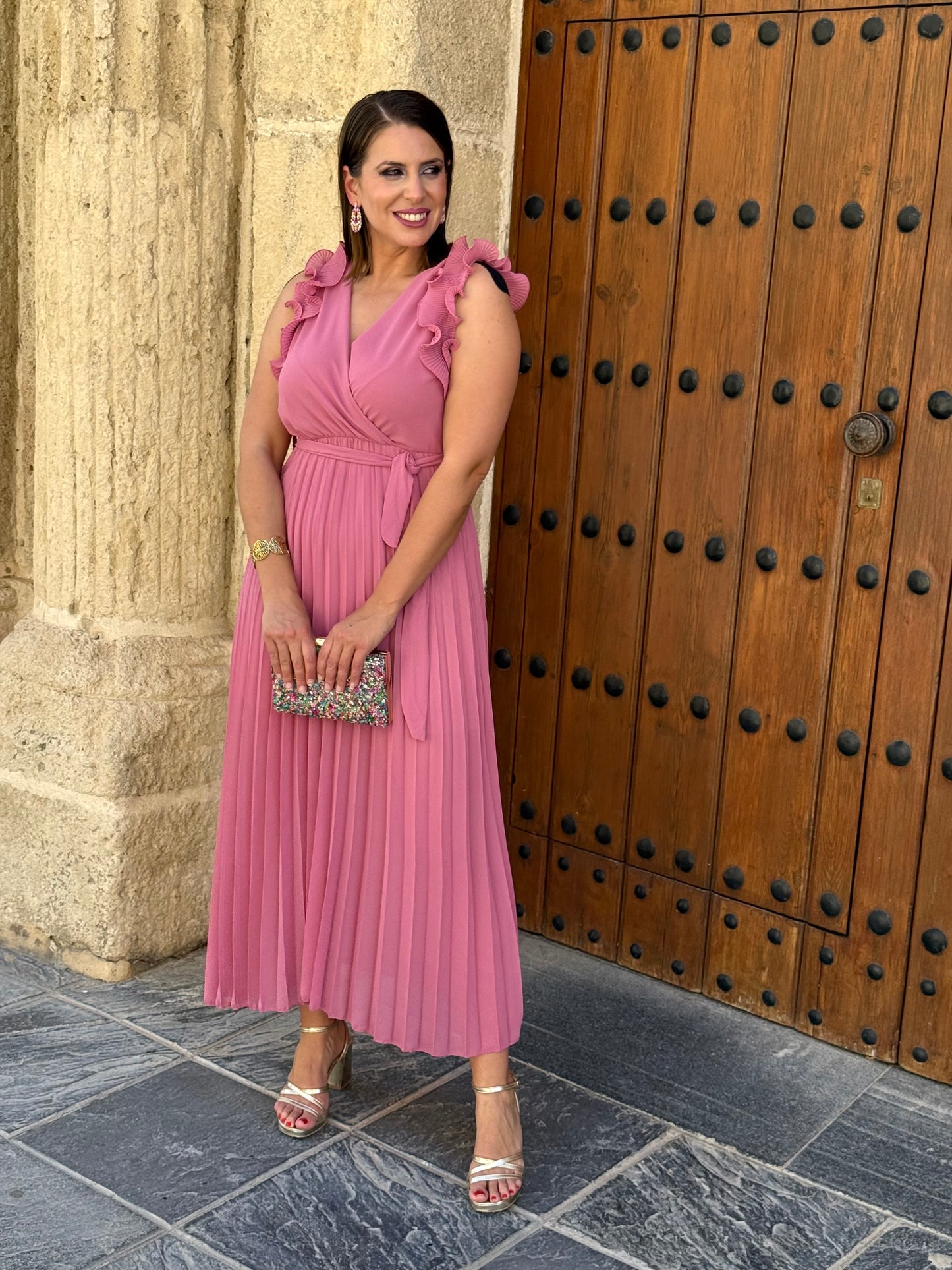 Vestido Aura Rosa