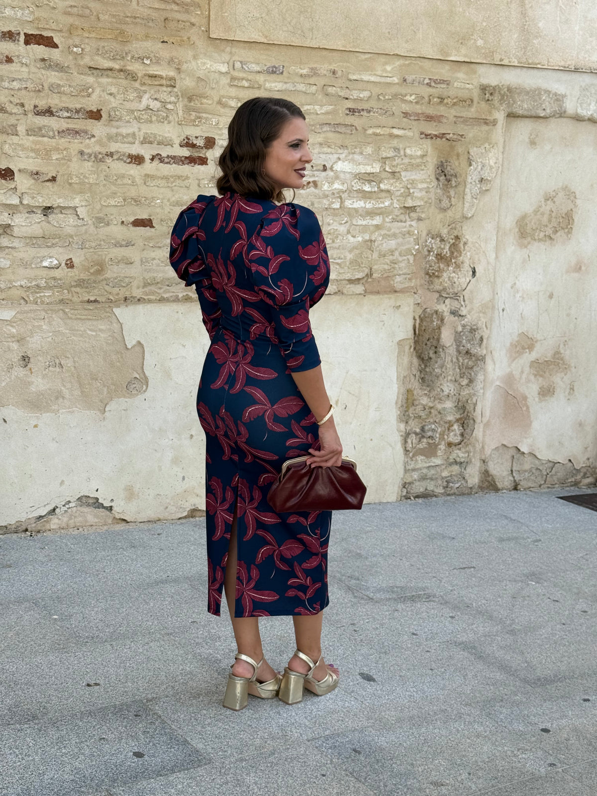 Vestido Leo Azul Marino