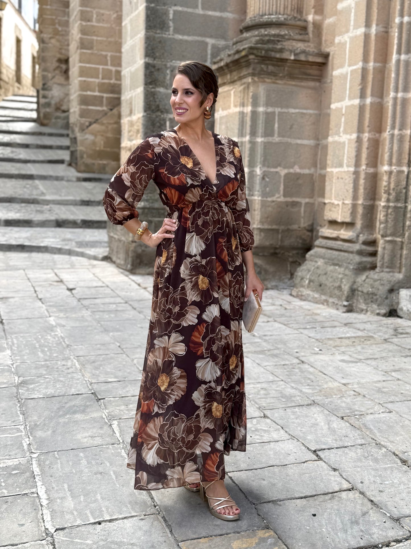 Vestido Grecia Marrón