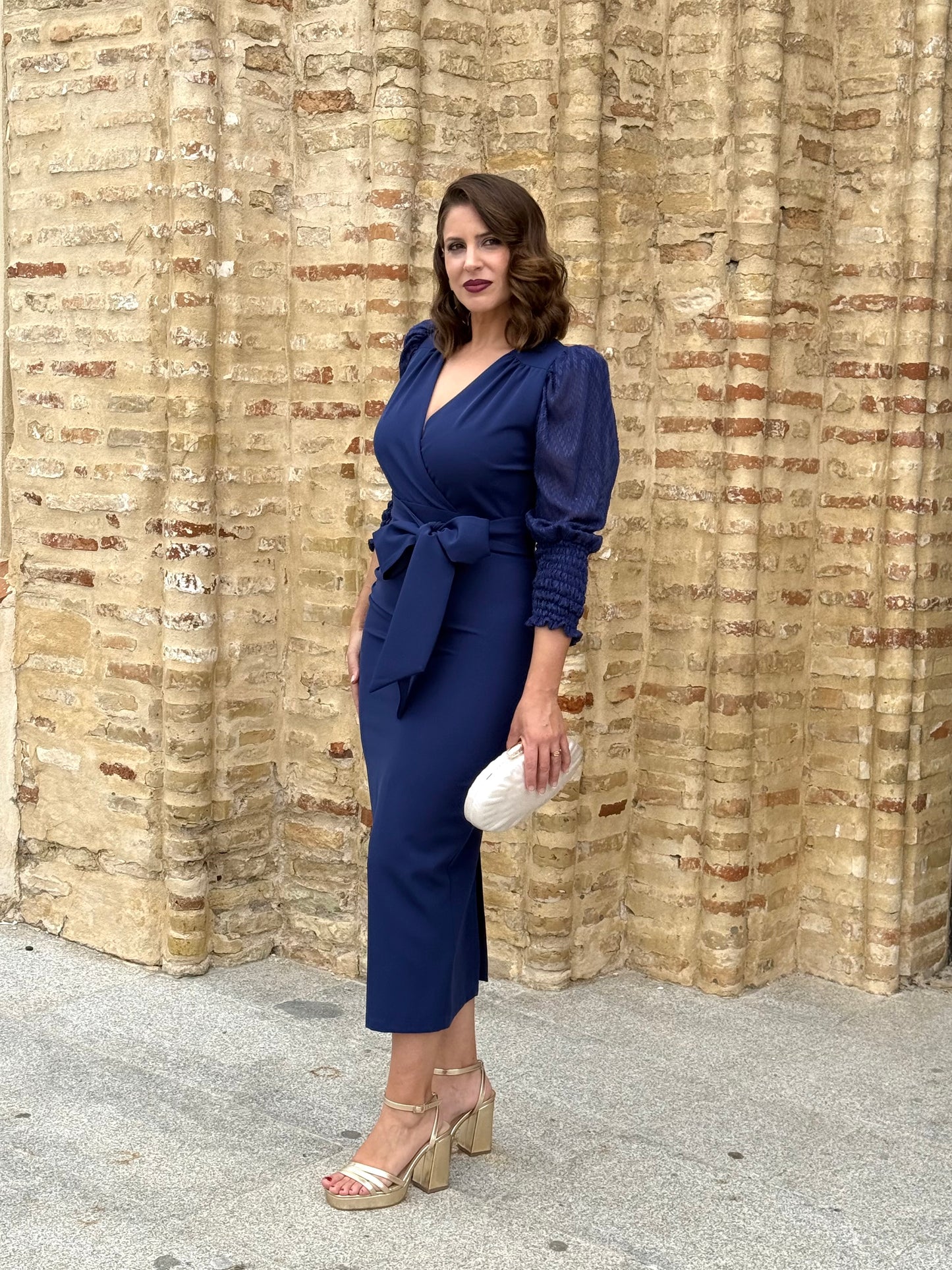 Vestido Vera Azul Marino