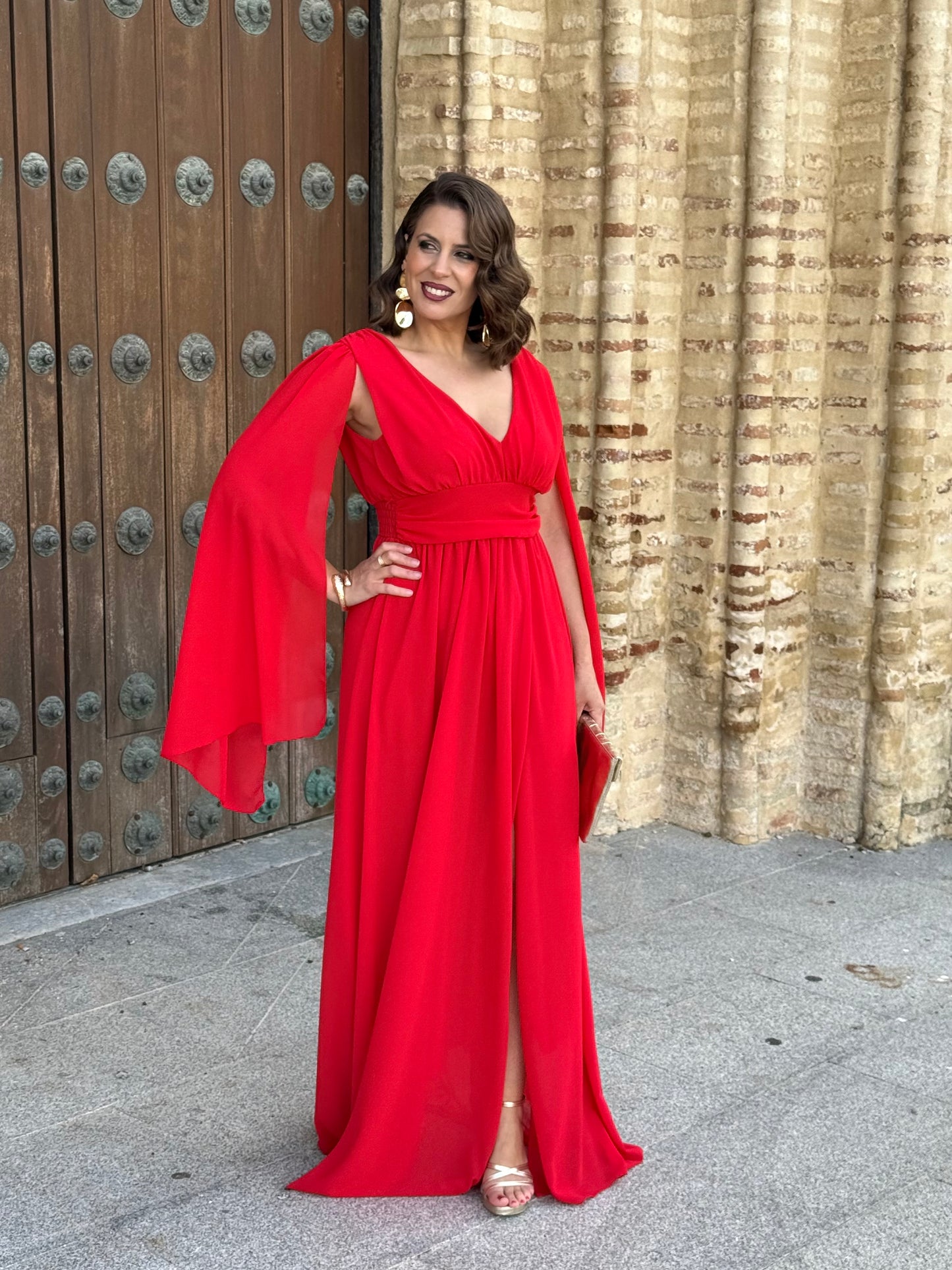 Vestido Antonela Rojo