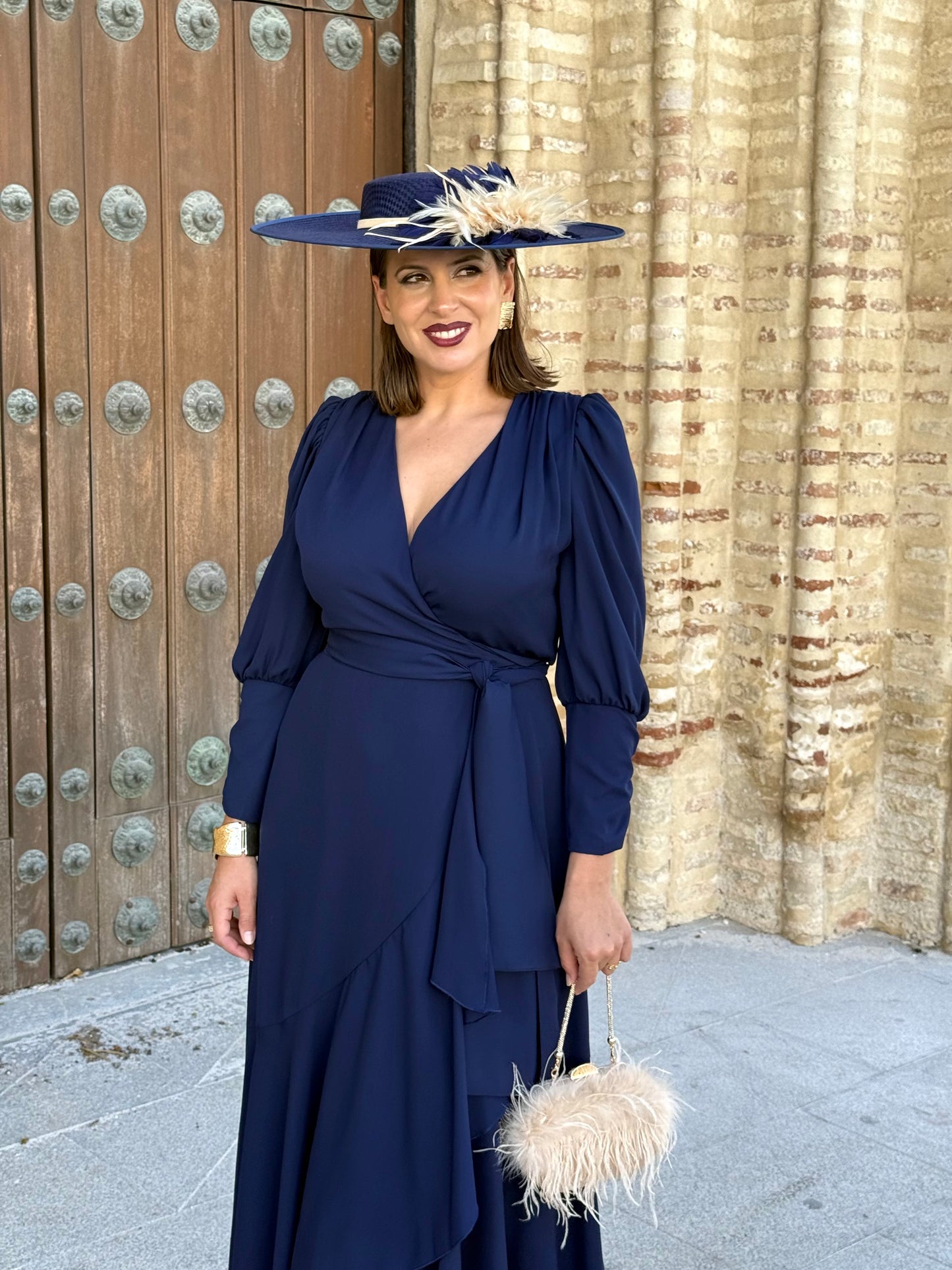 Vestido Isabela Azul Marino