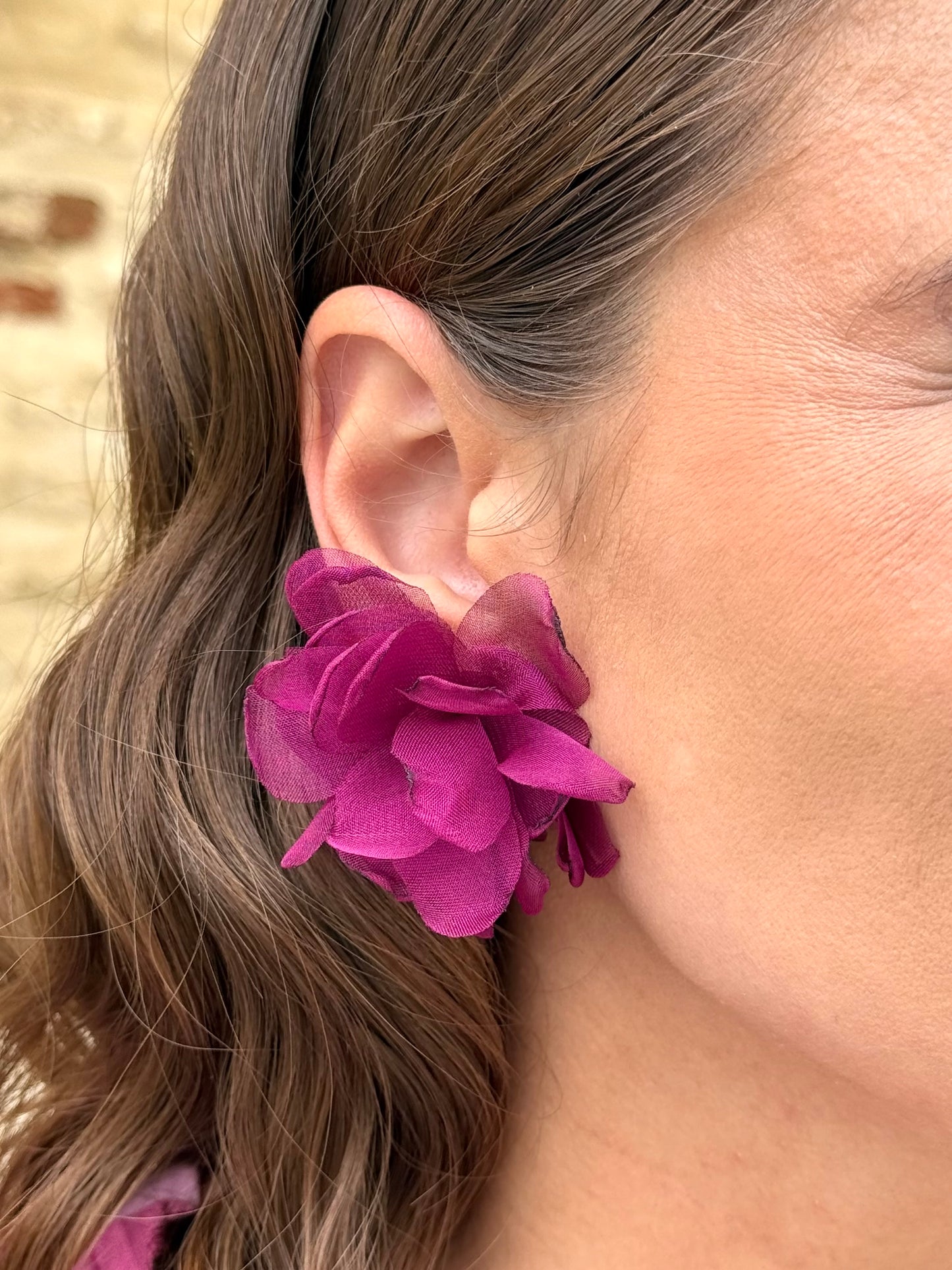 Pendientes Amapola Buganvilla