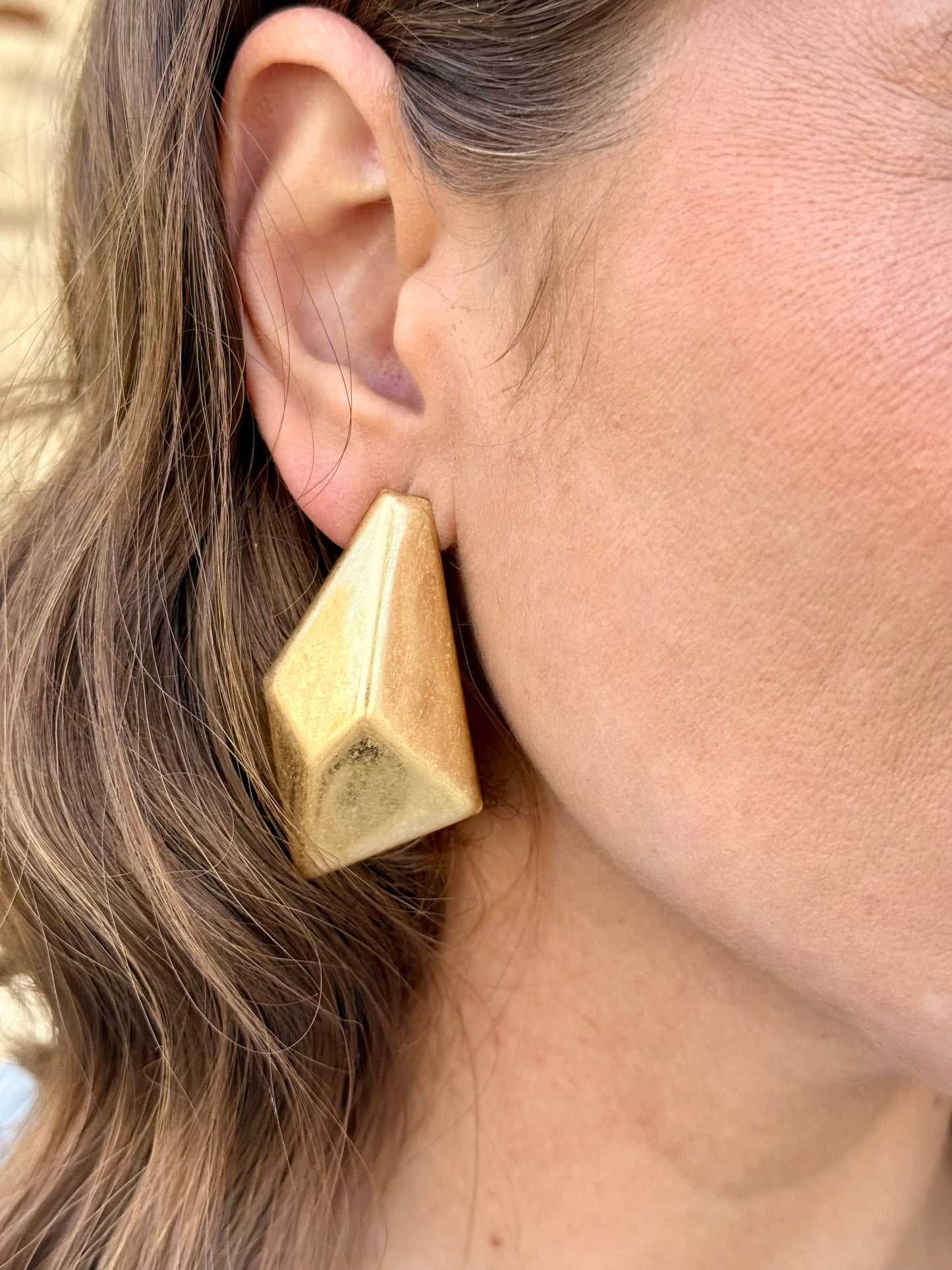 Pendientes Diamante Dorado