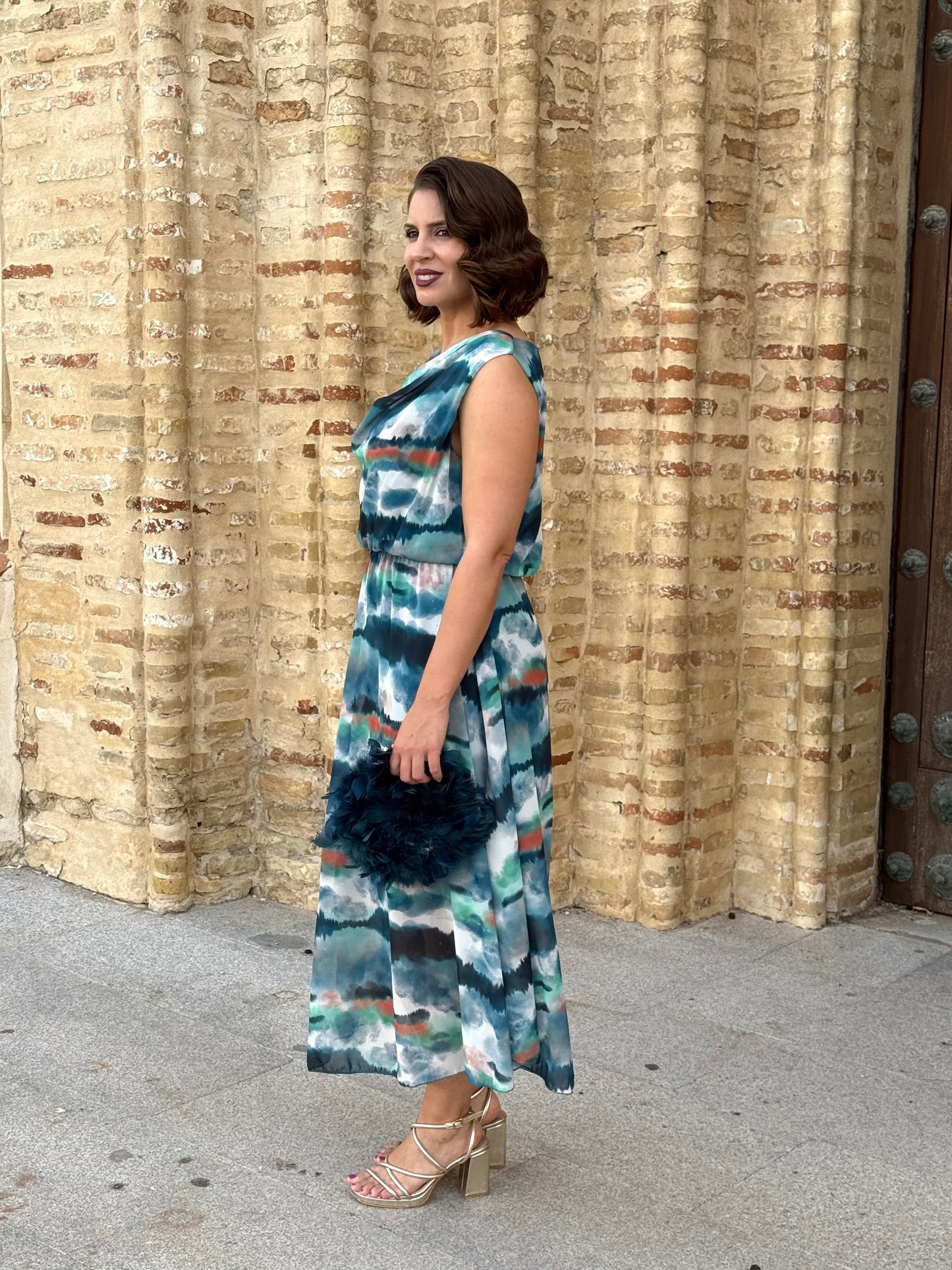 Vestido Miri Petróleo