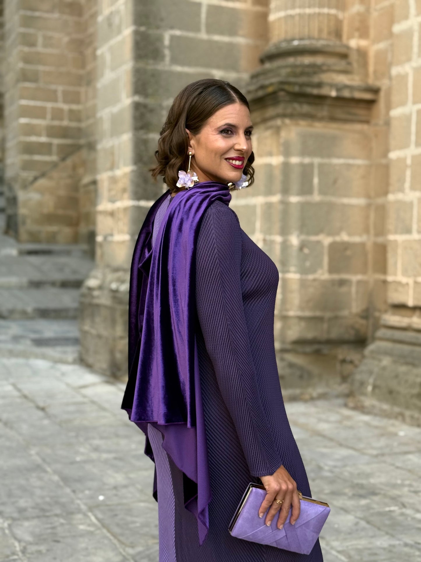Capa de Terciopelo Morada