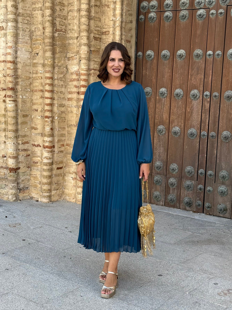 Vestido Bruma Petróleo