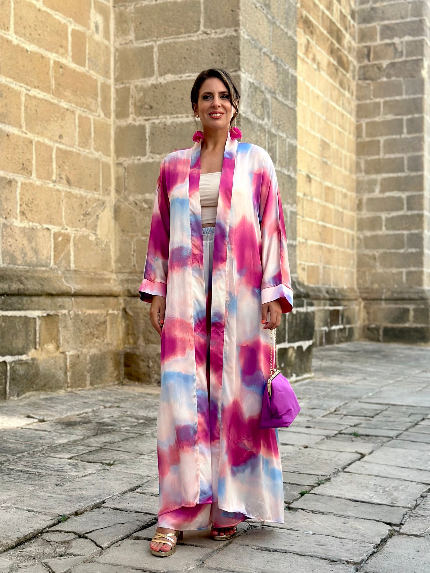 Conjunto Kimono Marea Buganvilla