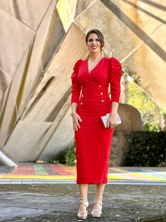 Vestido Iznájar Rojo
