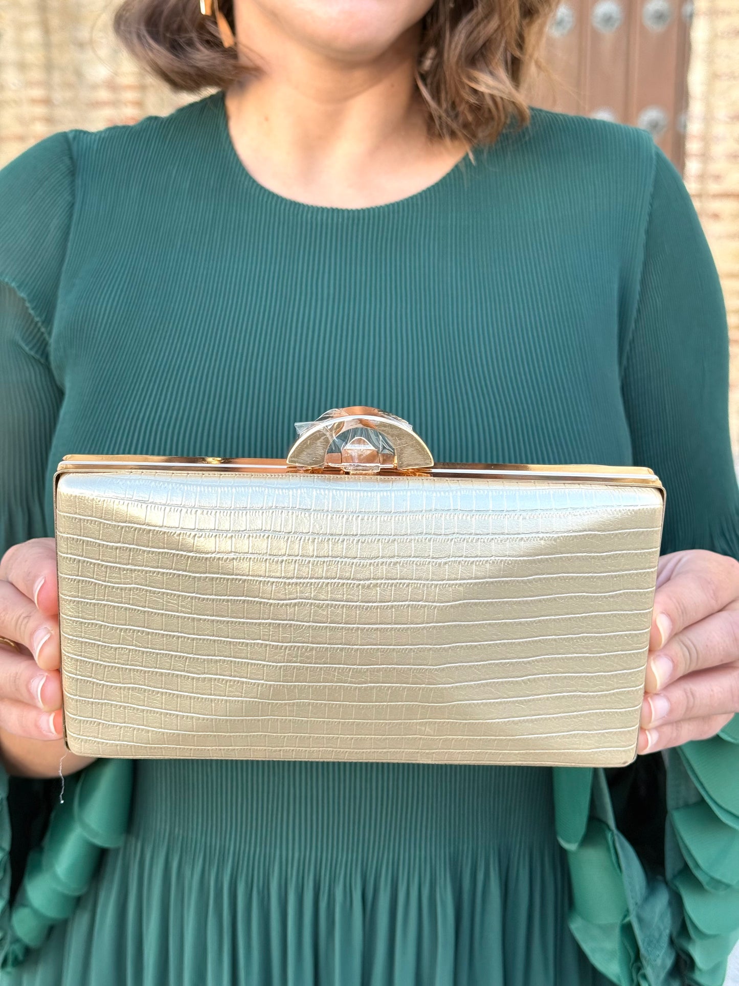Bolso Clutch Dorado