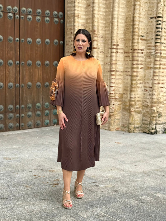 Vestido Eulalia Marrón