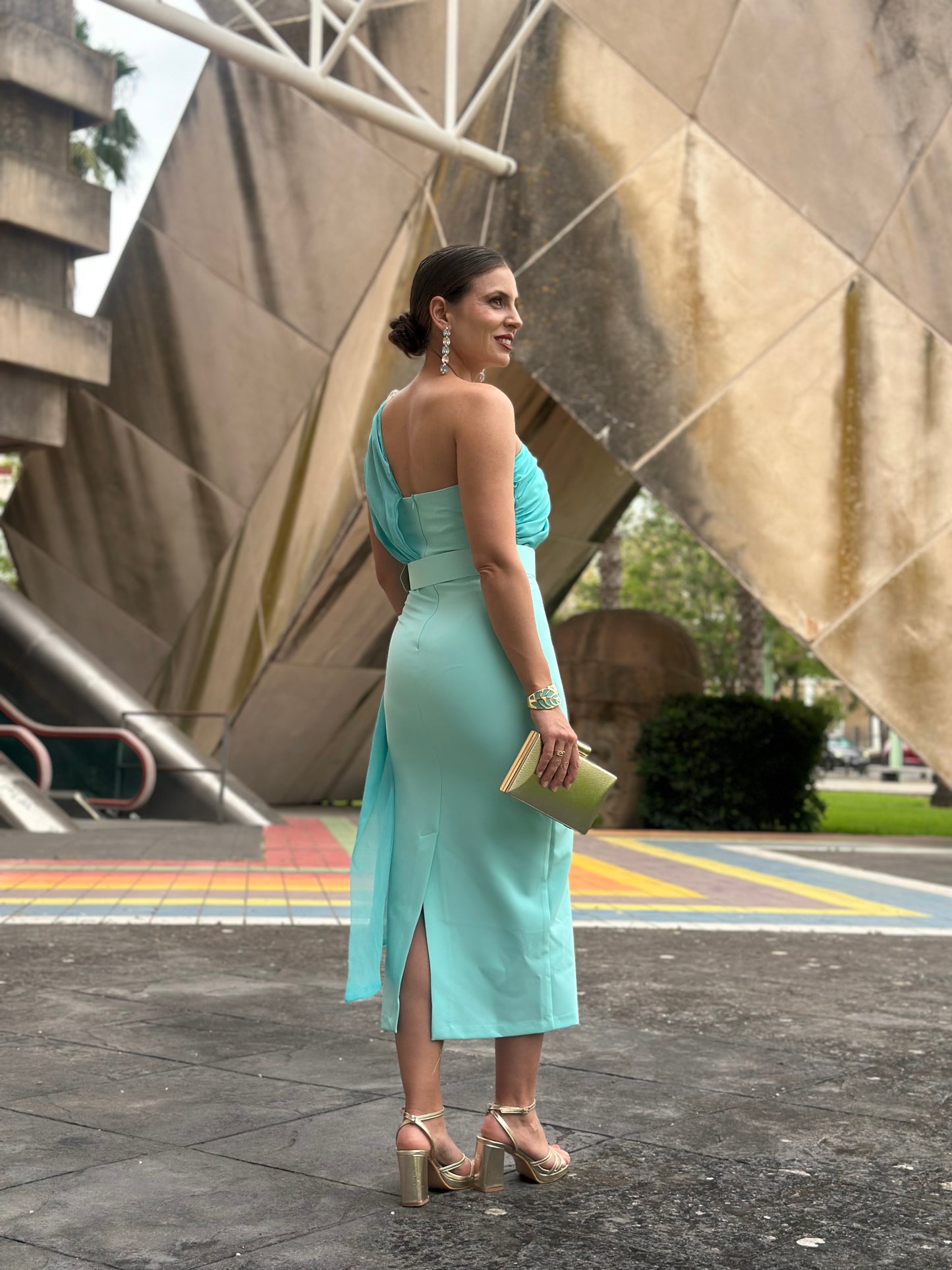 Vestido Serena Verde Pastel