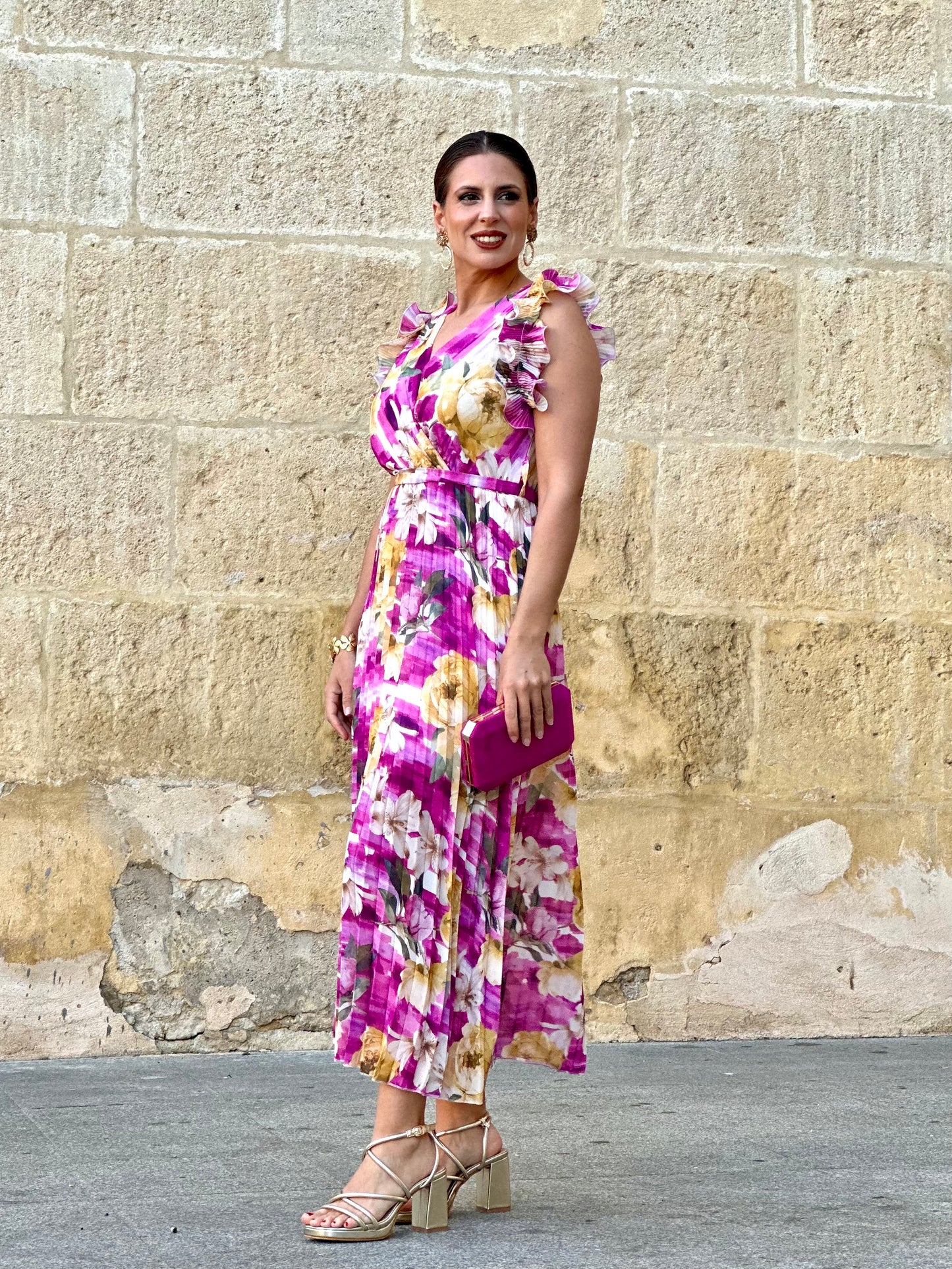 Vestido Luz Floral Buganvilla