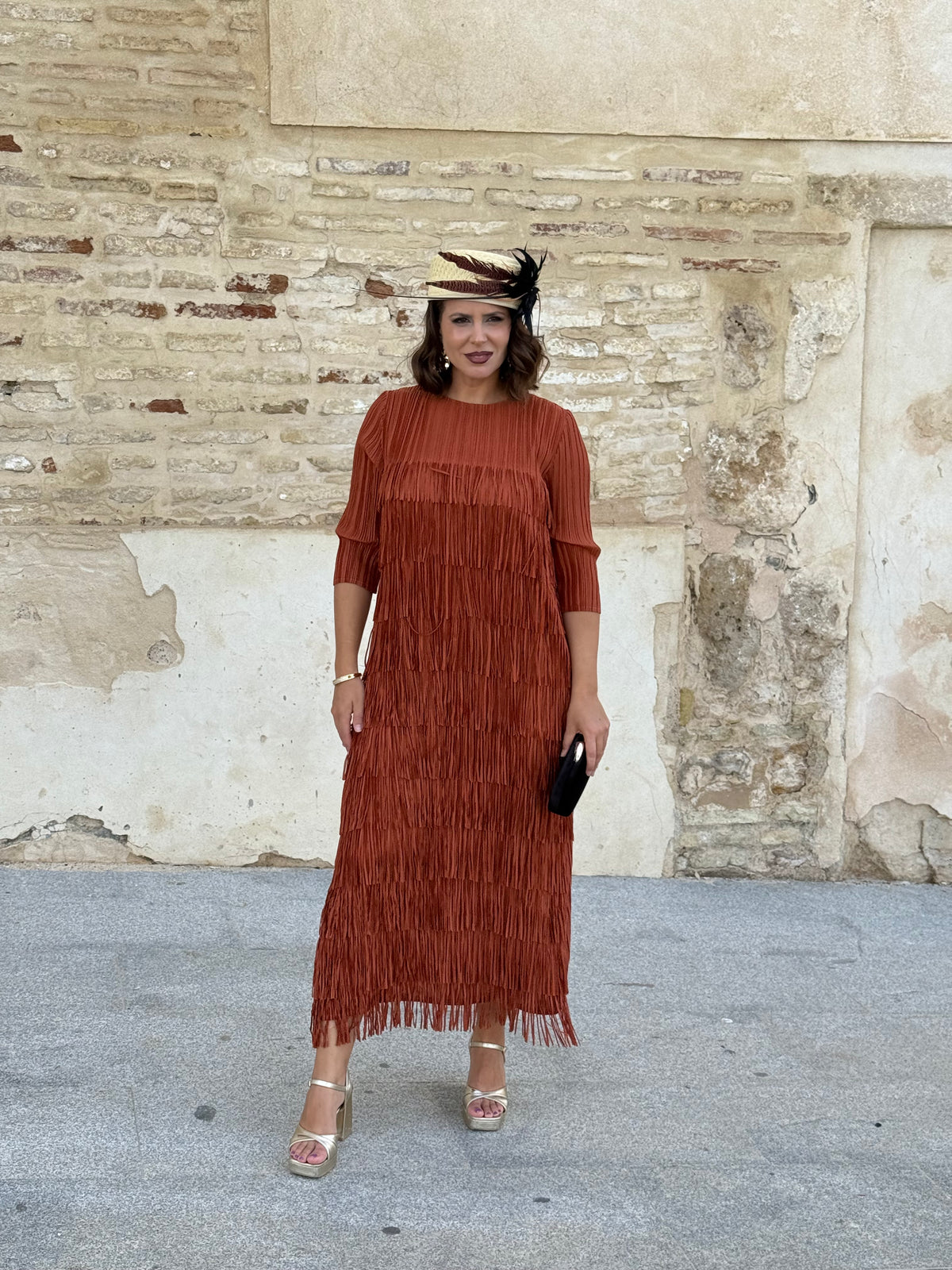 Vestido Almira Teja
