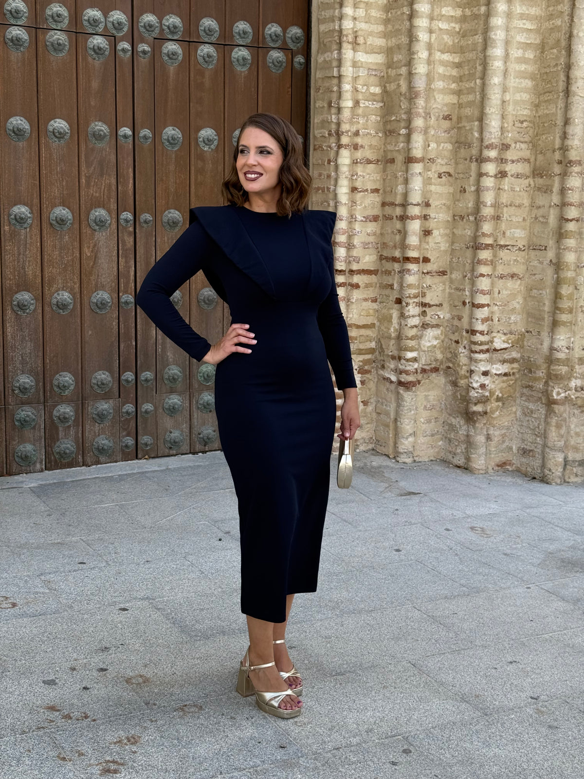 Vestido María Azul Marino
