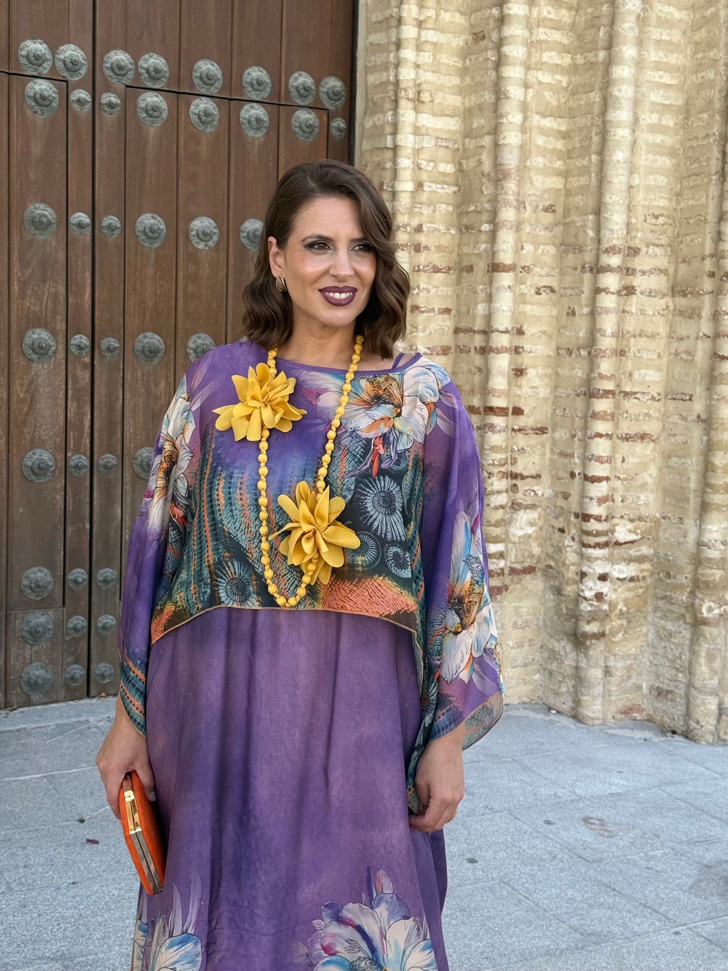 Vestido + Capa Samira Morado