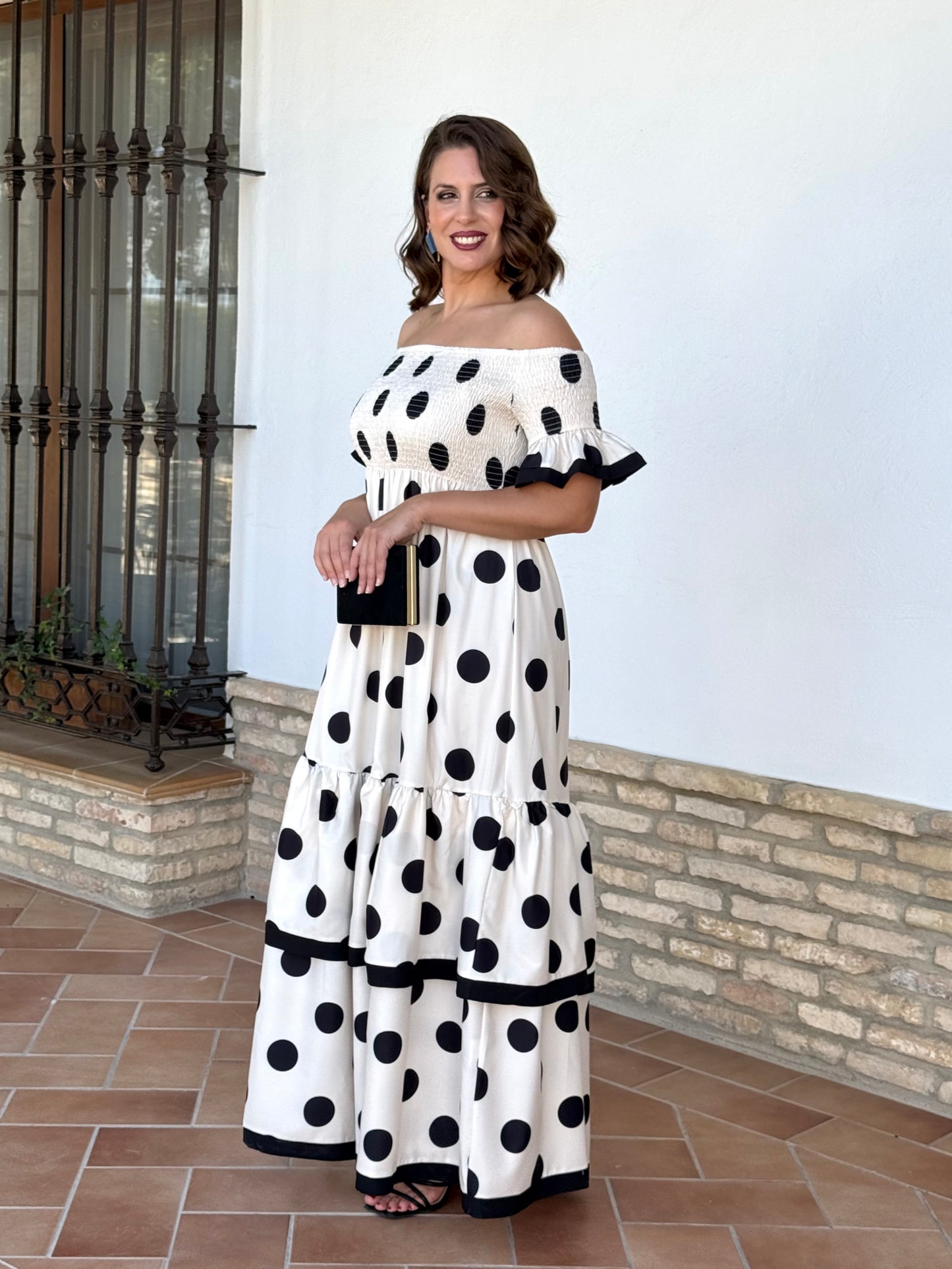 Vestido Jerez Blanco Roto