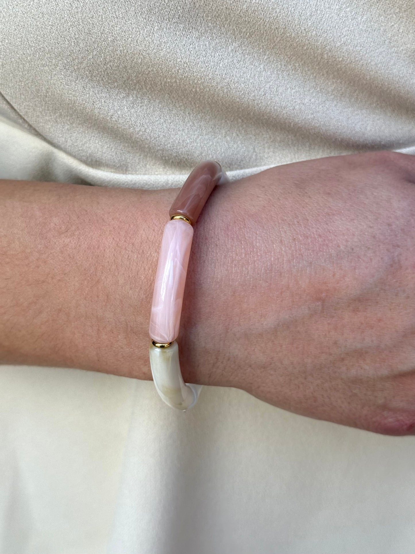 Pulsera Linda Rosa Pastel