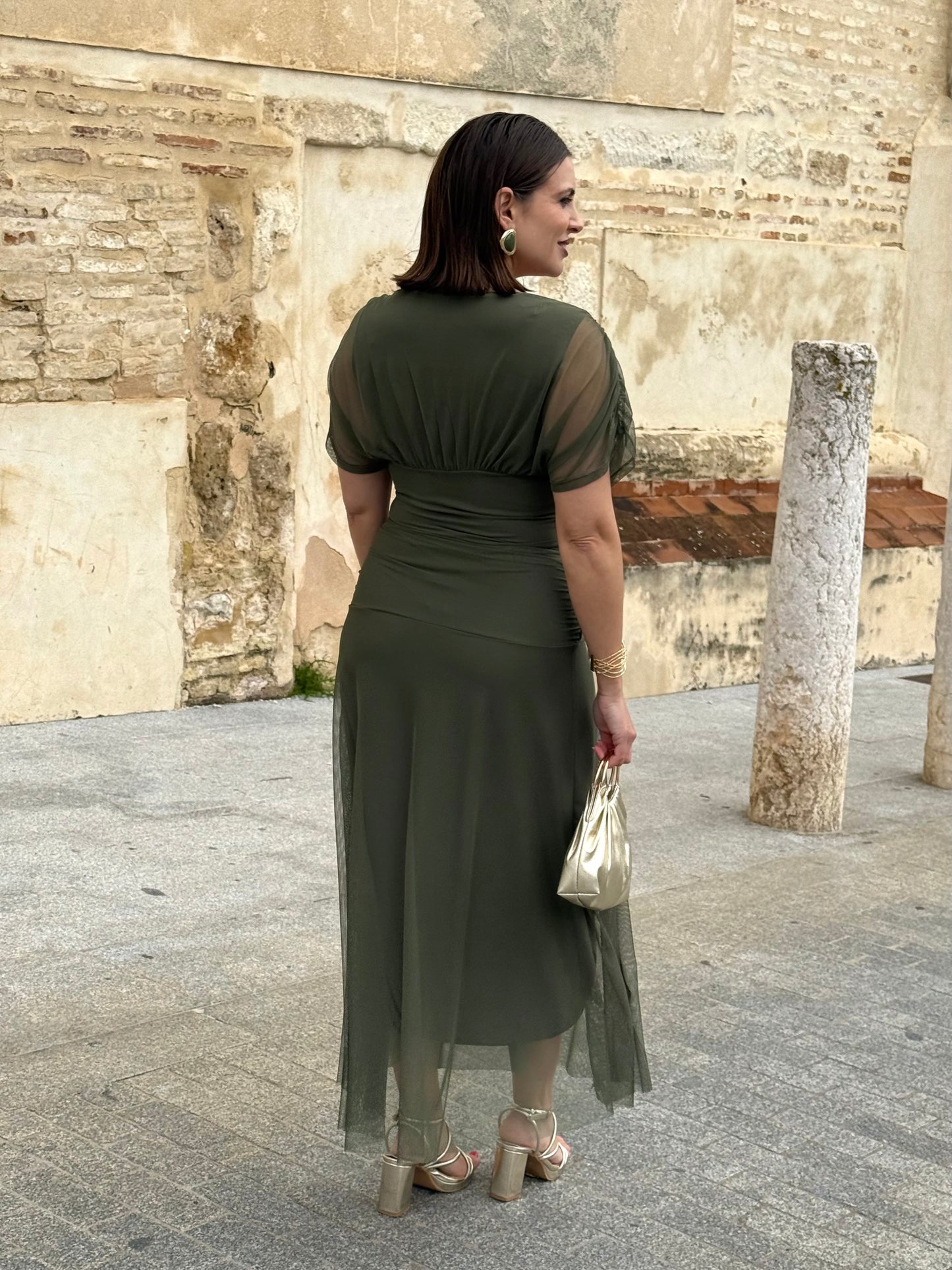 Vestido Teresa Verde Kaki