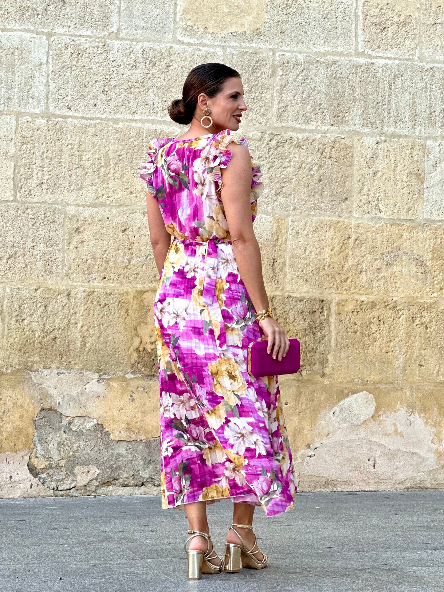 Vestido Luz Floral Buganvilla