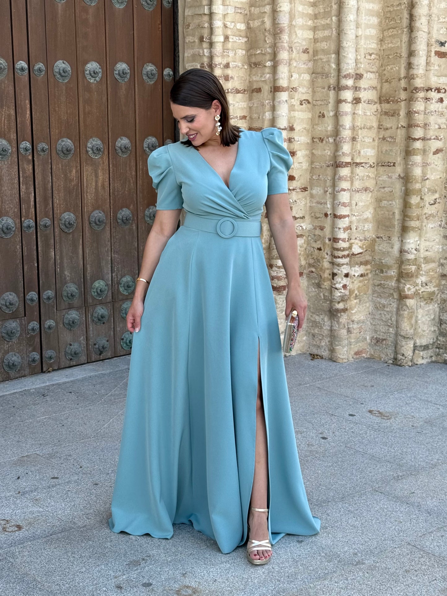 Vestido Coralina M/C Hielo