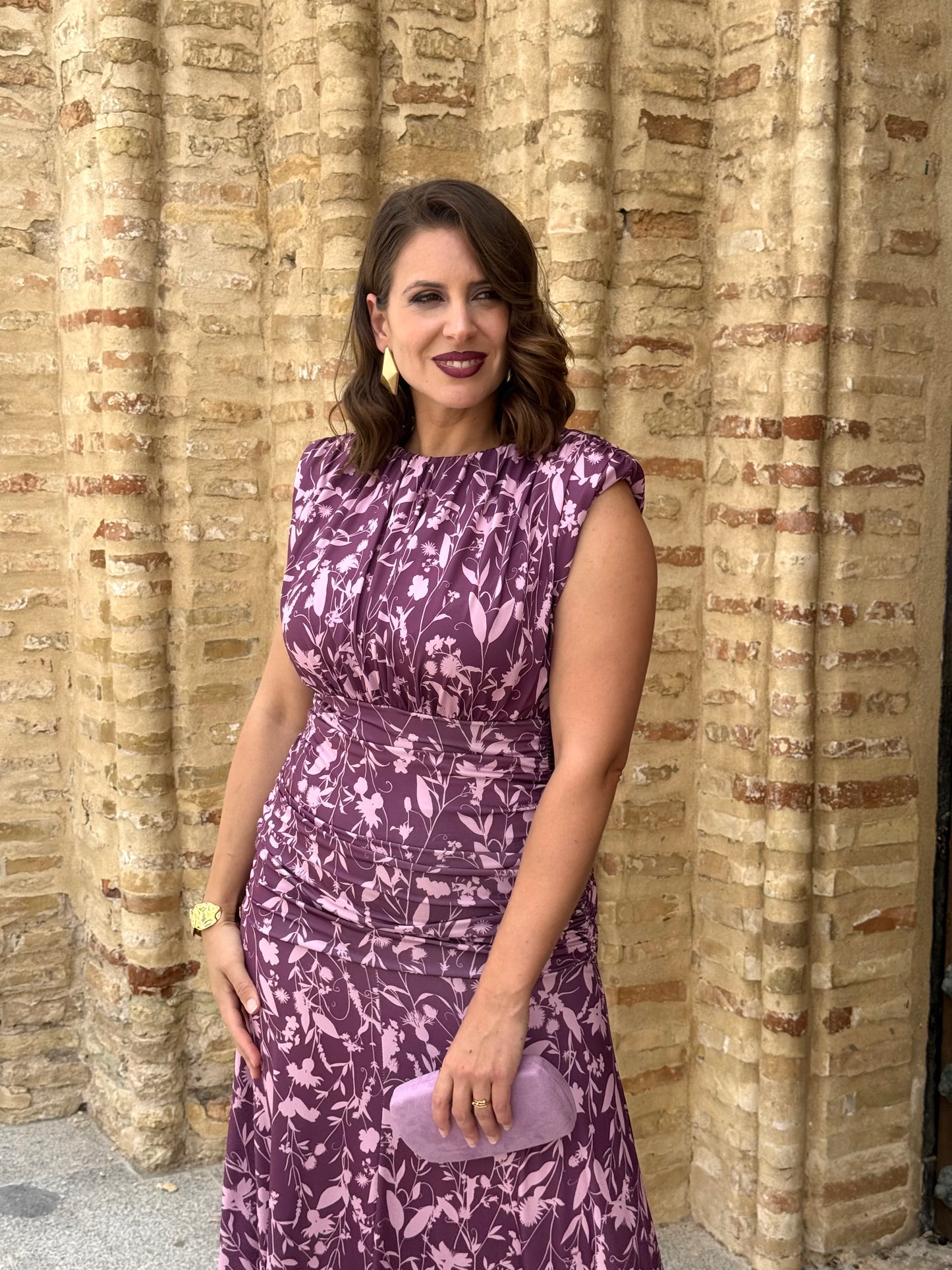 Vestido Lourdes Morado