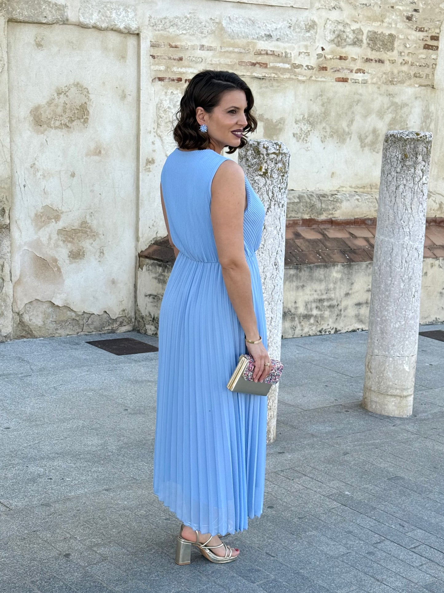 Vestido Sicilia Celeste