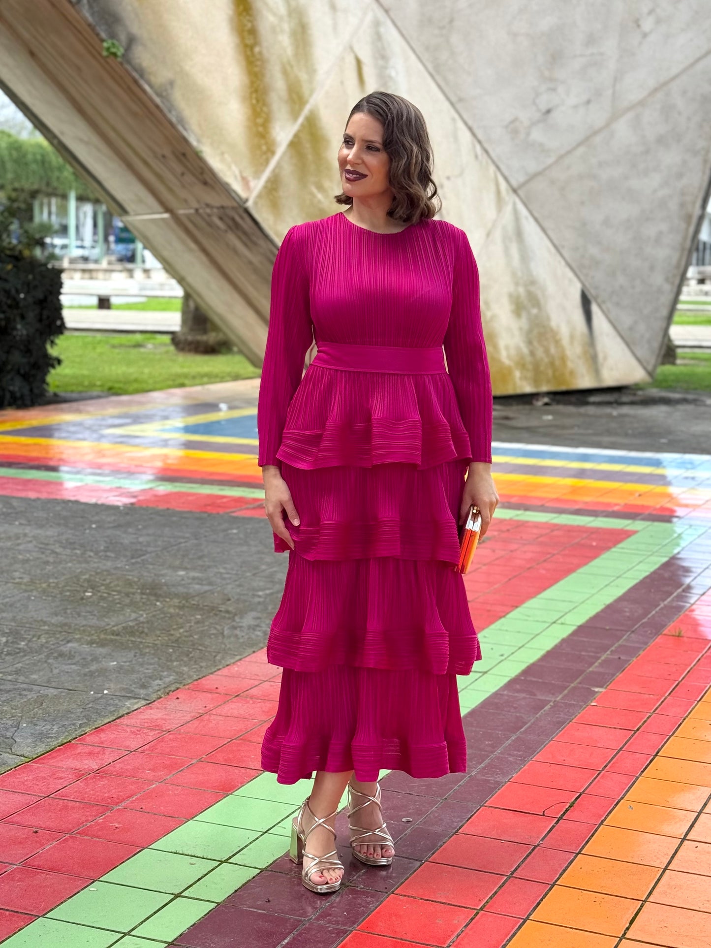 Vestido Lucrecia Fucsia
