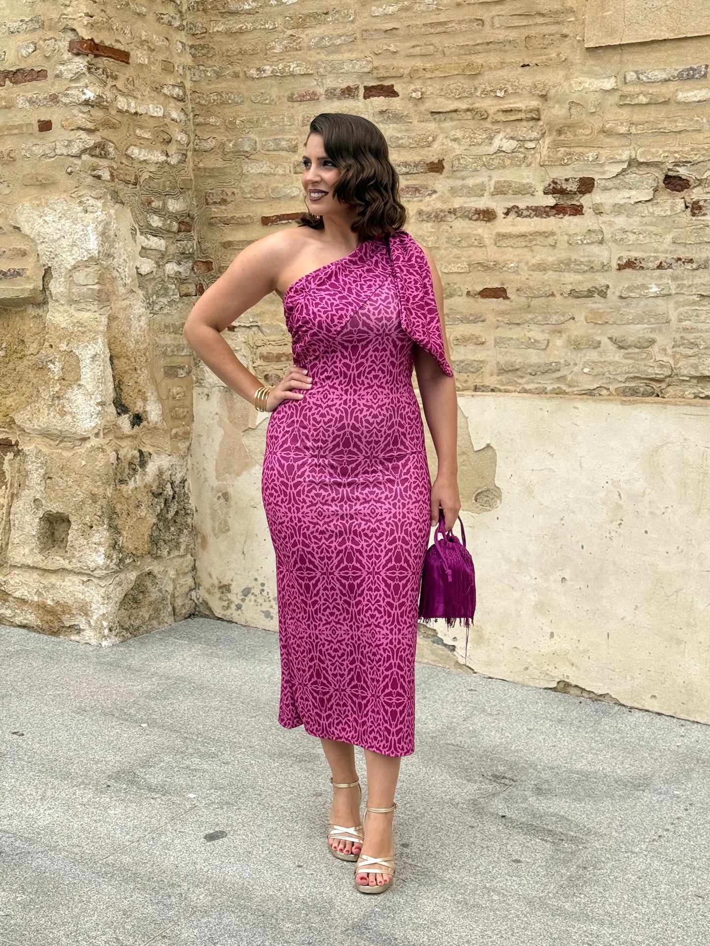 Vestido Liria Buganvilla