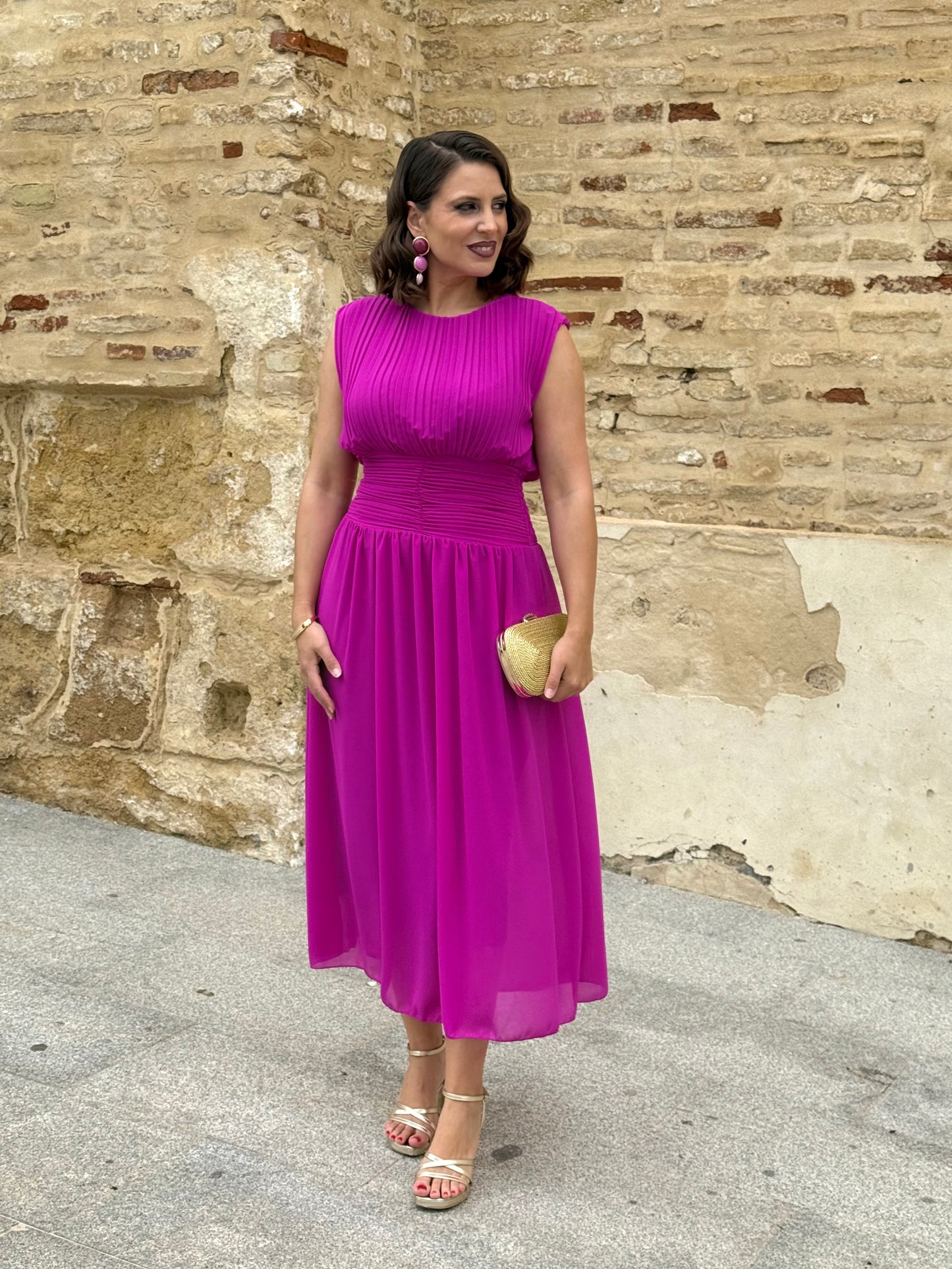 Vestido Nael Buganvilla
