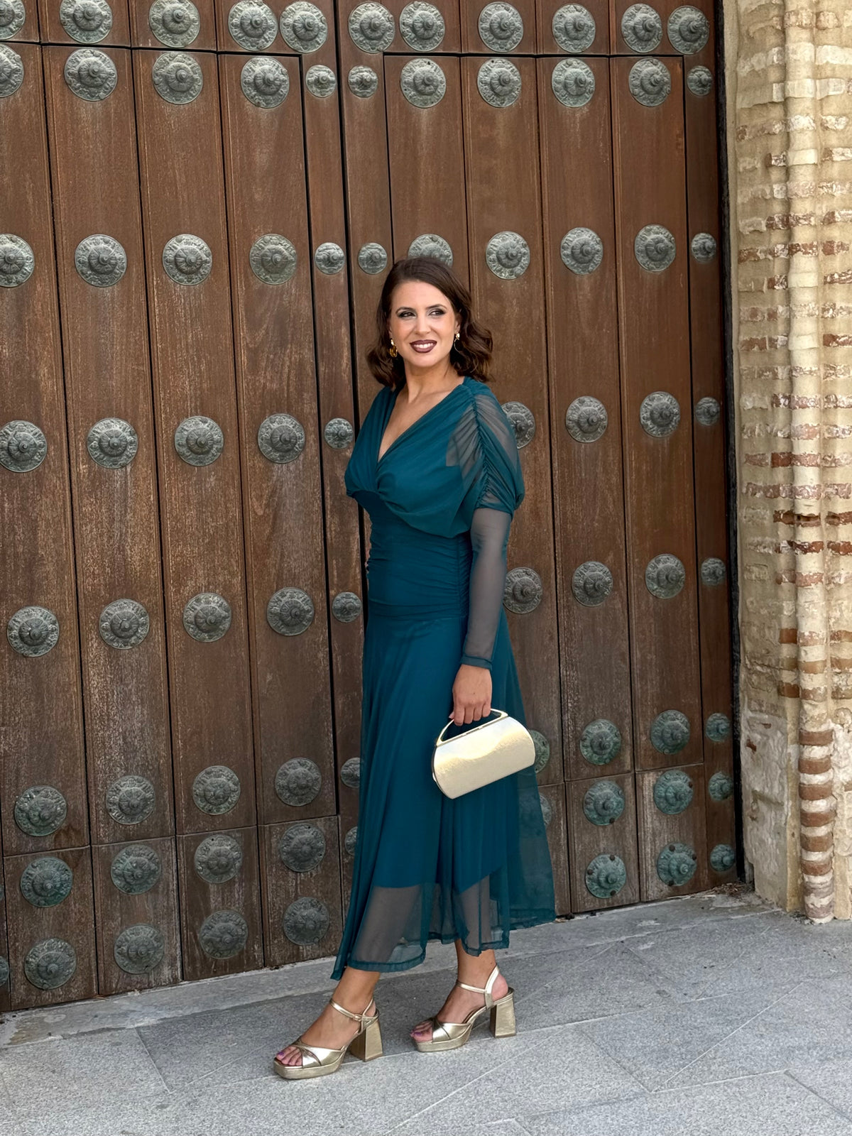 Vestido Graciela Turquesa