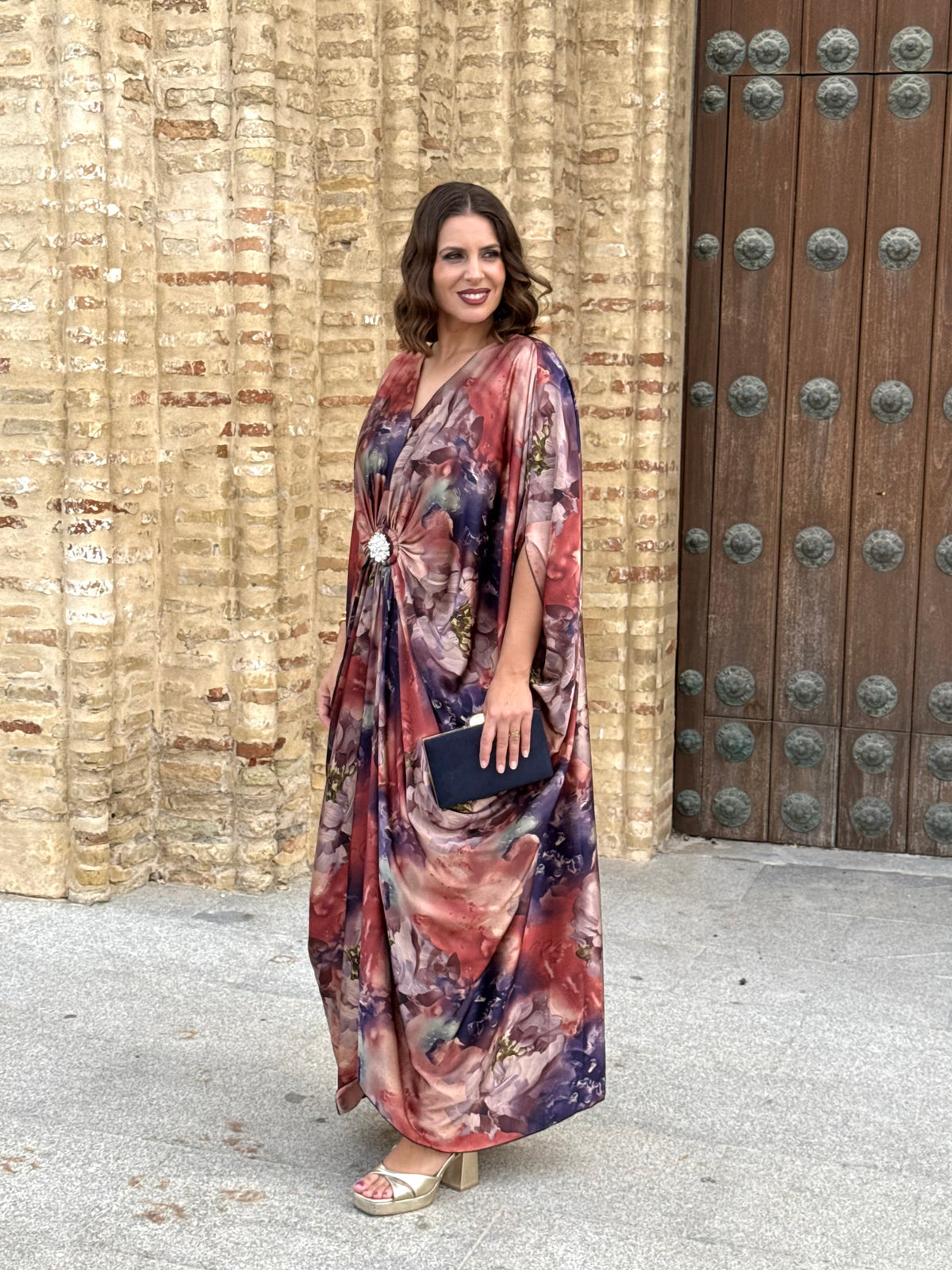 Vestido Olimpia Teja/Marino