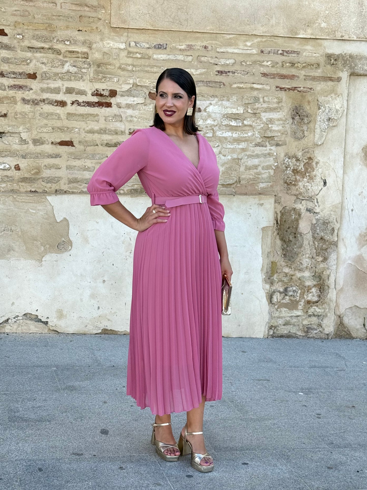 Vestido Harmonía Rosa