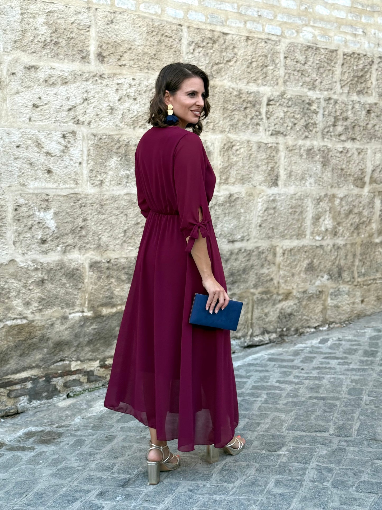 Vestido Indiana Granate