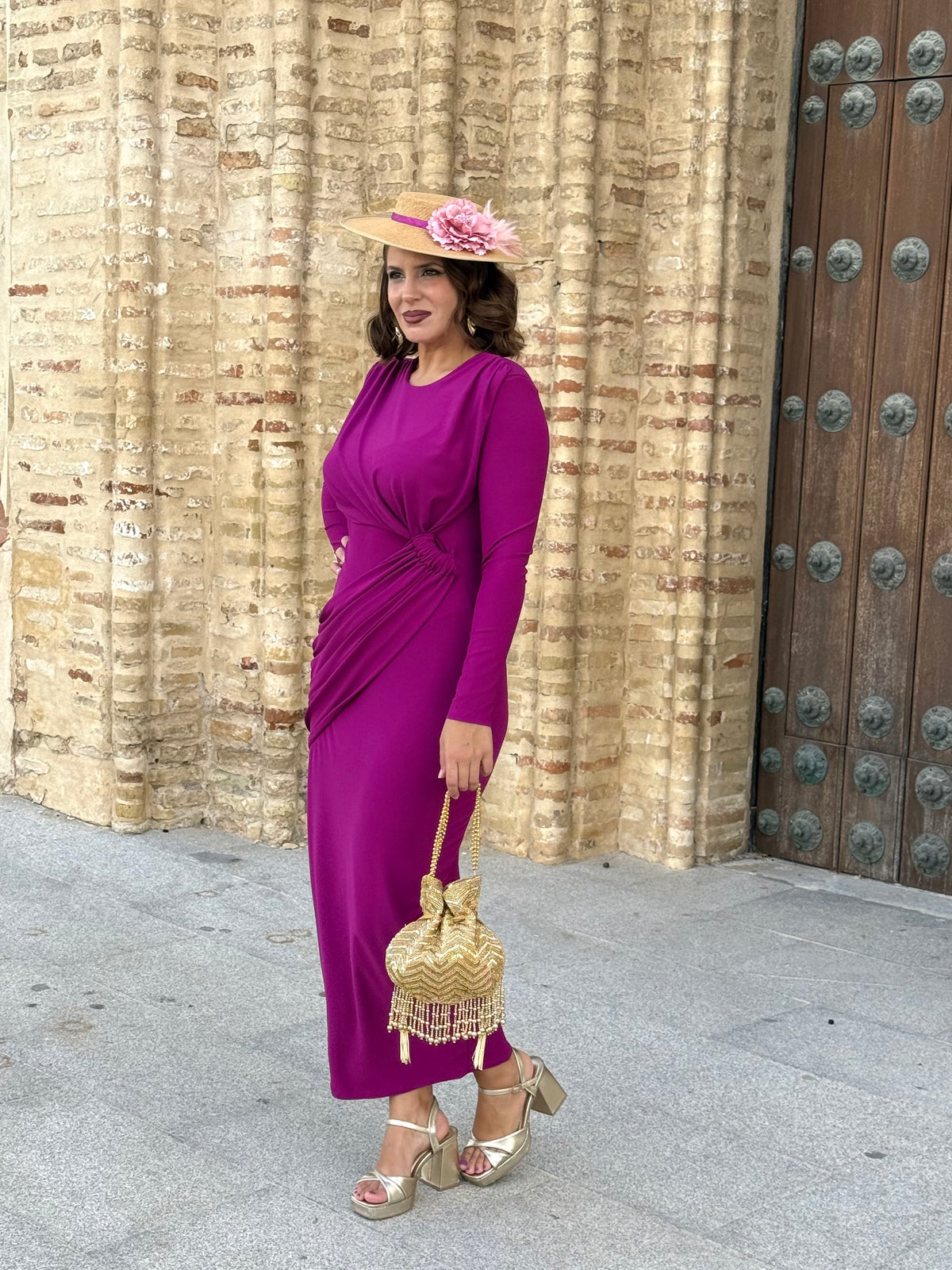 Vestido Cayetana Buganvilla