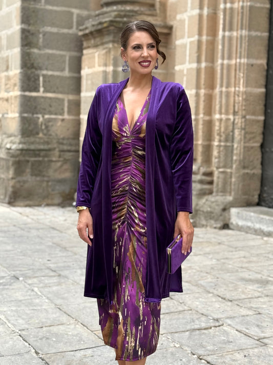 Kimono de Terciopelo Morado
