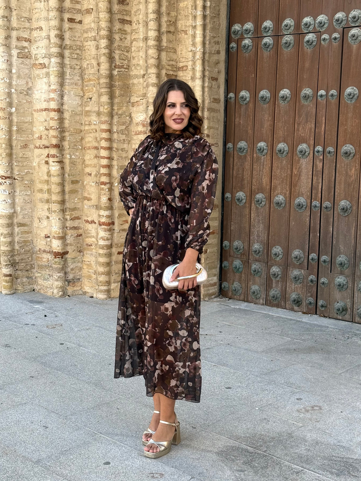 Vestido Martina Marrón