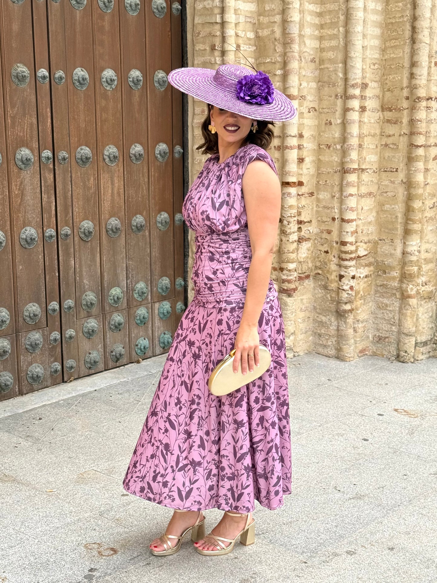 Vestido Lourdes Morado