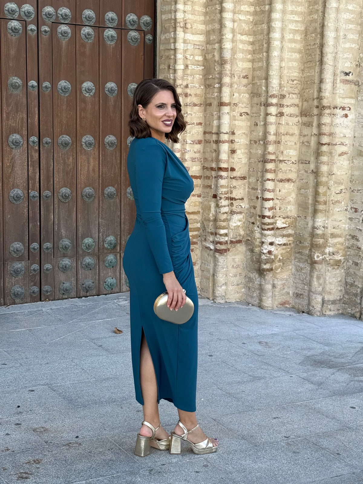 Vestido Cayetana Petróleo