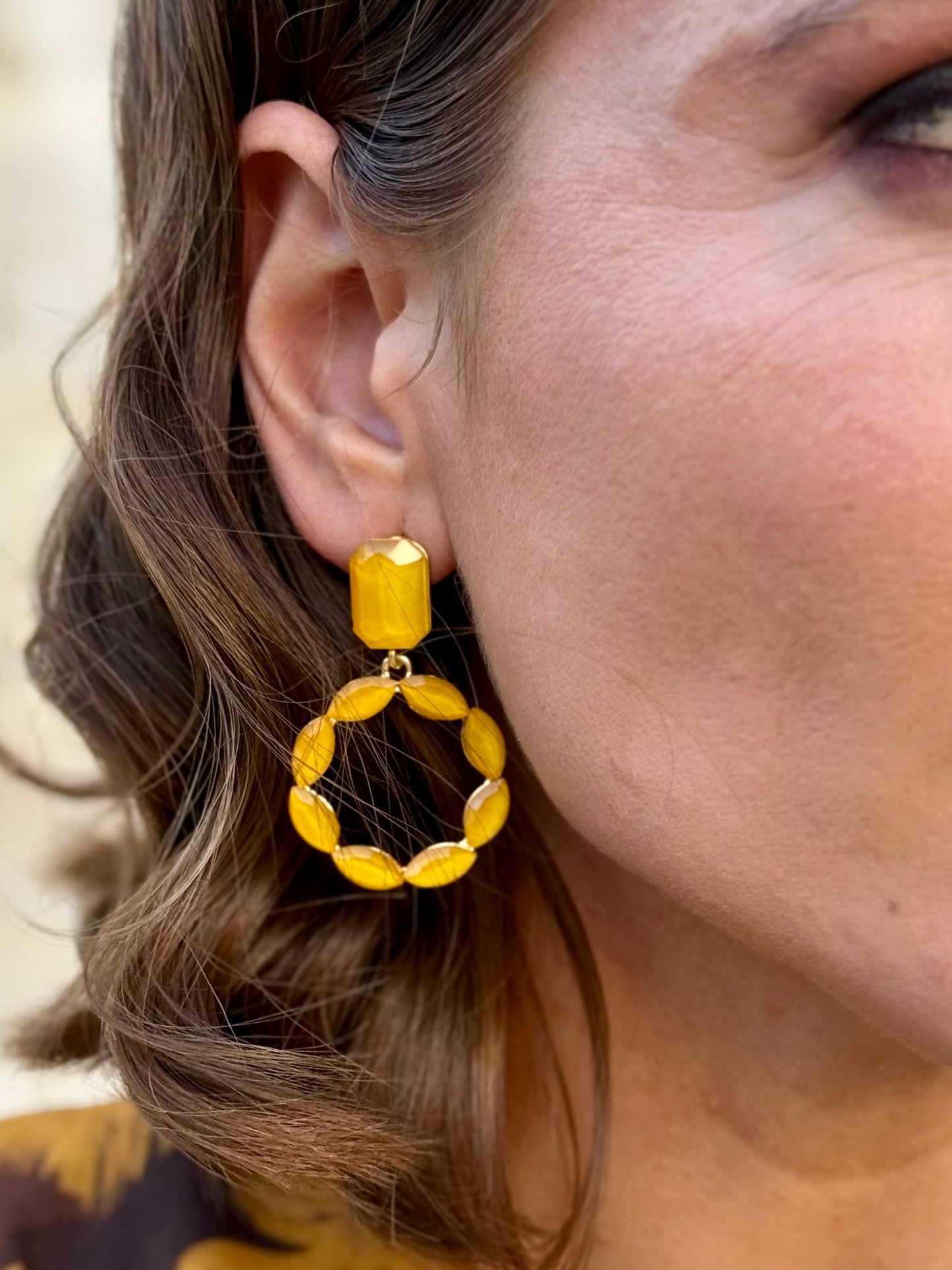 Pendientes Aro Mostaza
