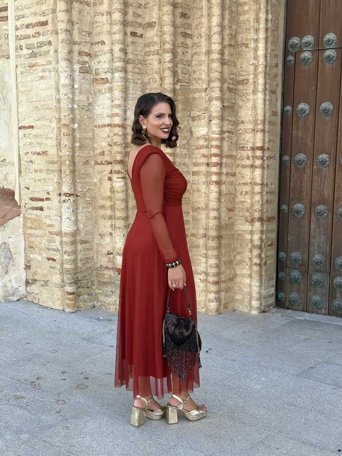 Vestido Dulcinea Teja