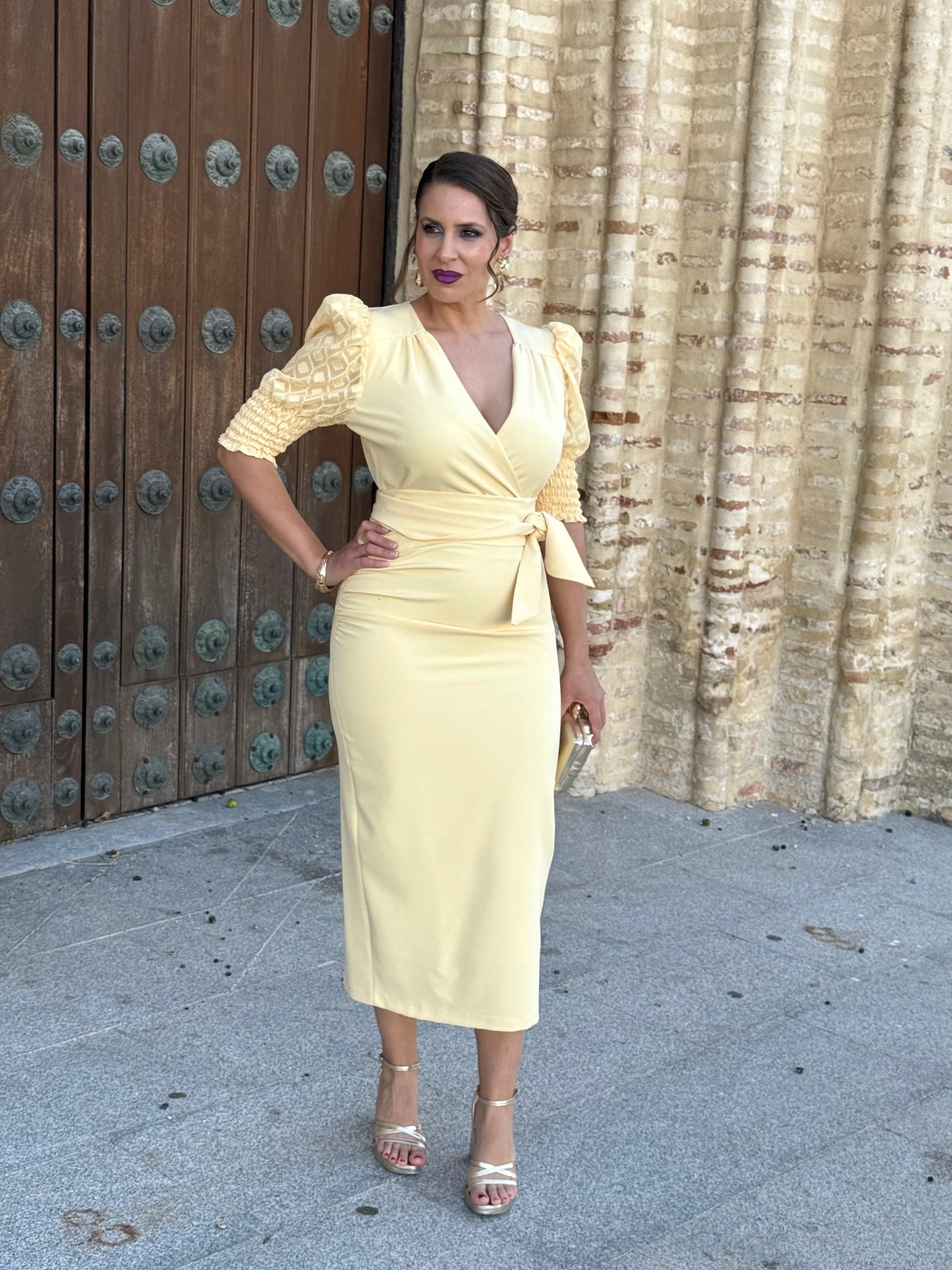 Vestido Calista Vainilla
