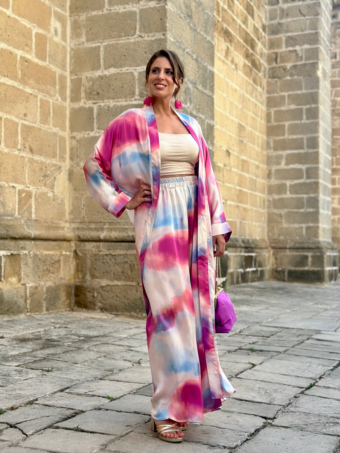 Conjunto Kimono Marea Buganvilla