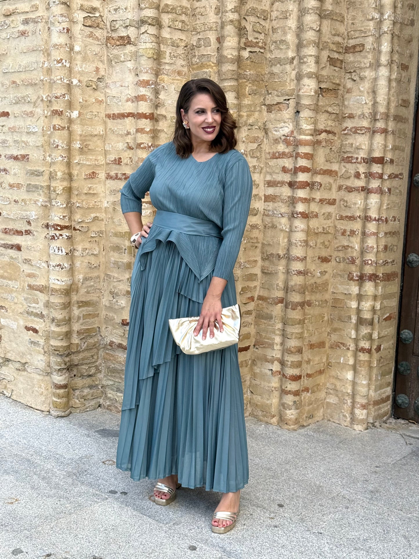 Conjunto Évora Azul empolvado