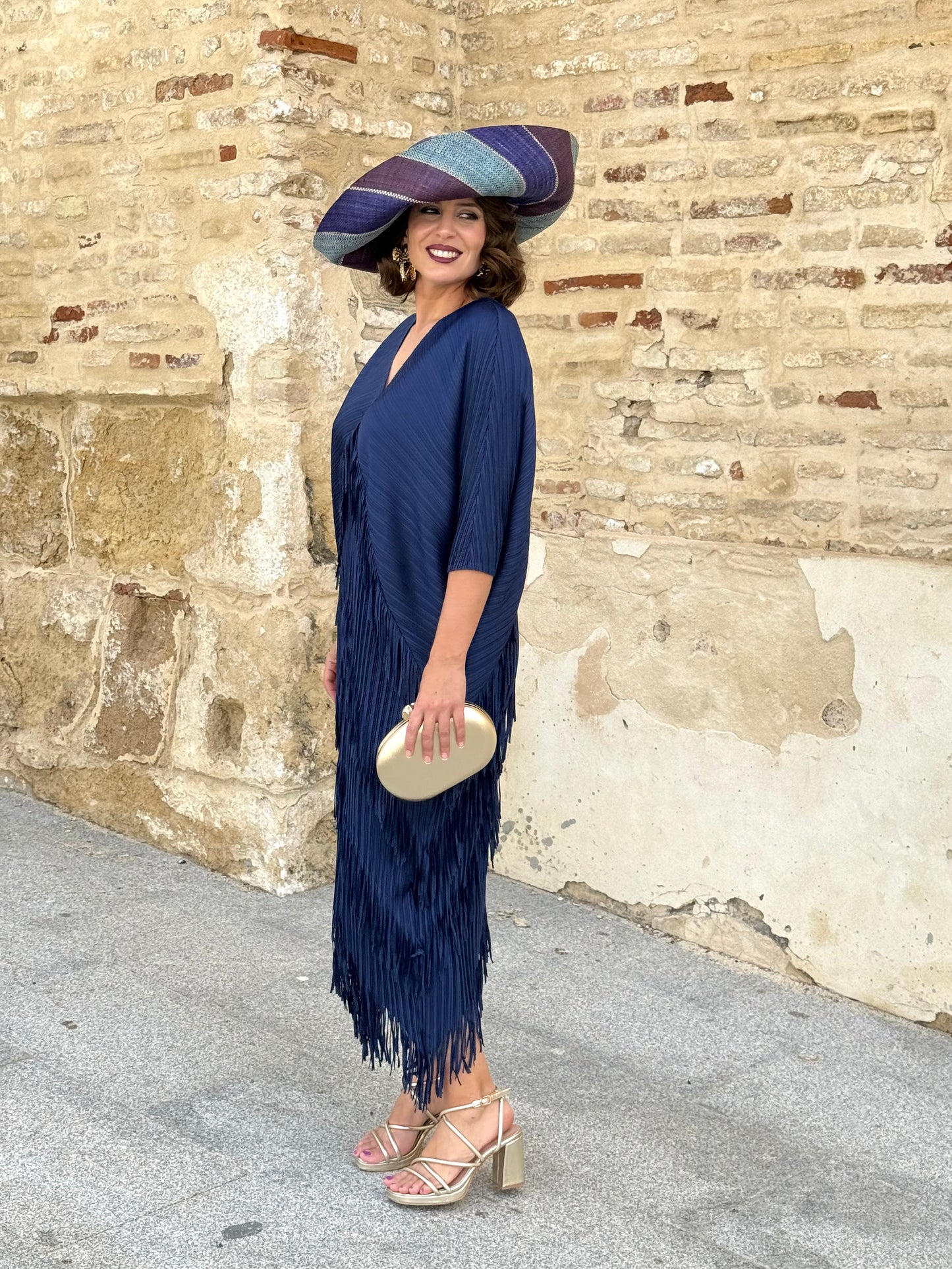 Vestido Adela Azul Marino