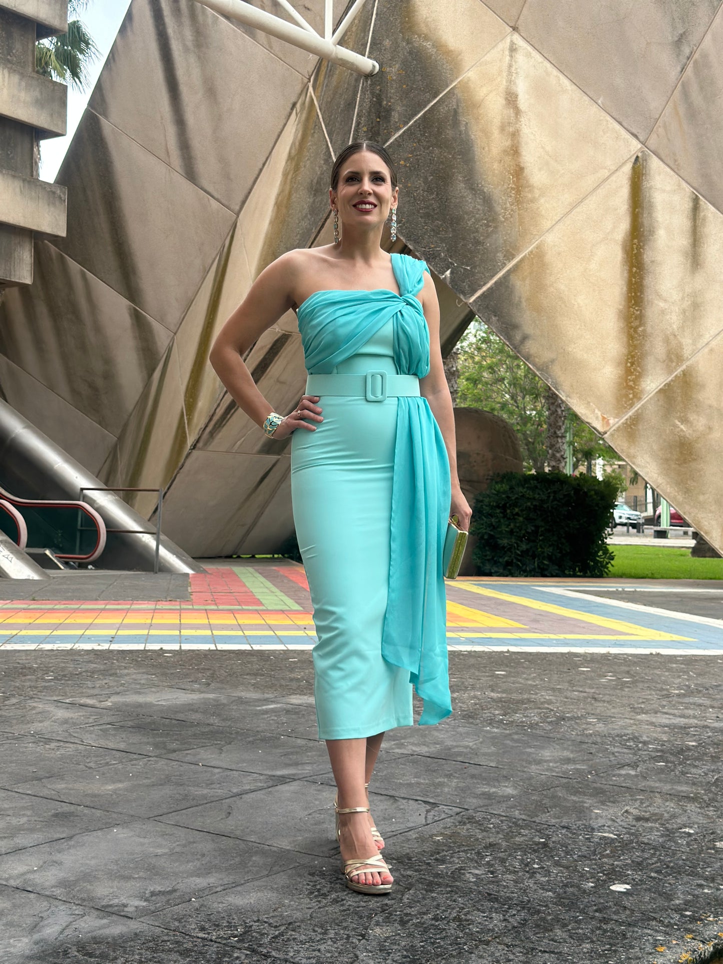 Vestido Serena Verde Pastel