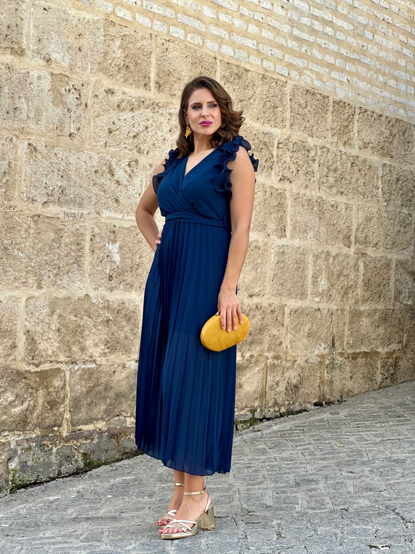 Vestido Alborada Azul Marino