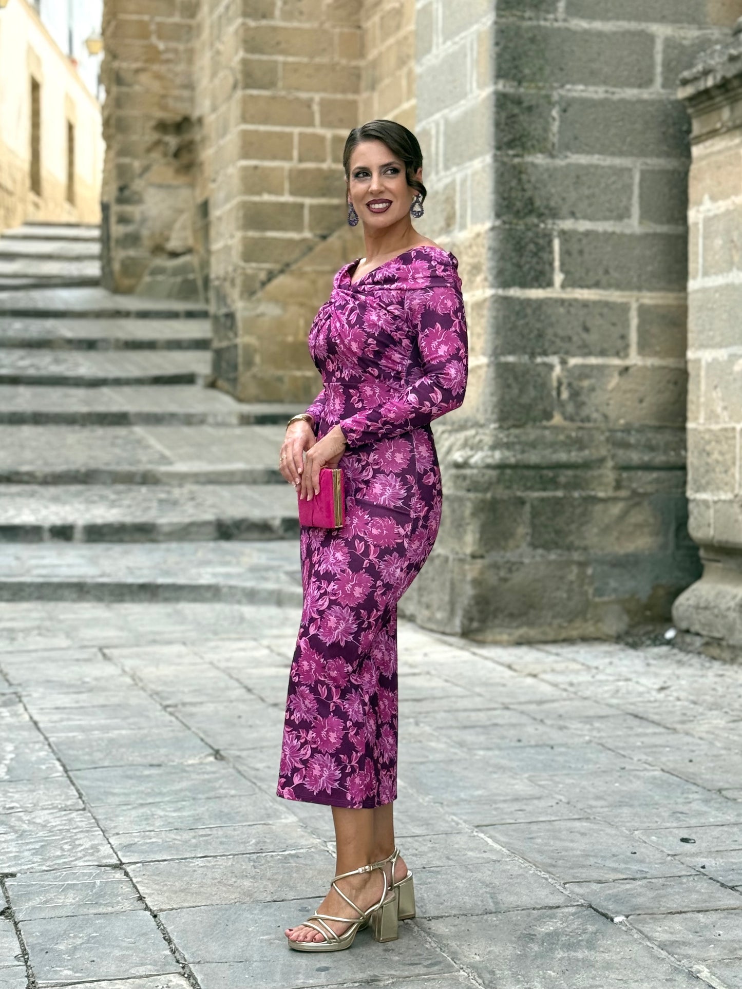 Vestido Elsa Buganvilla