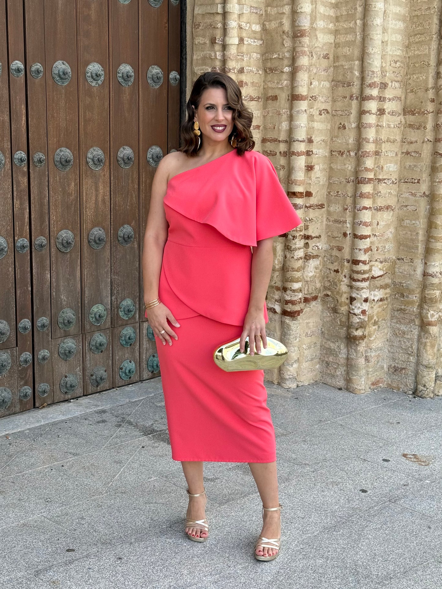 Vestido Renata Coral