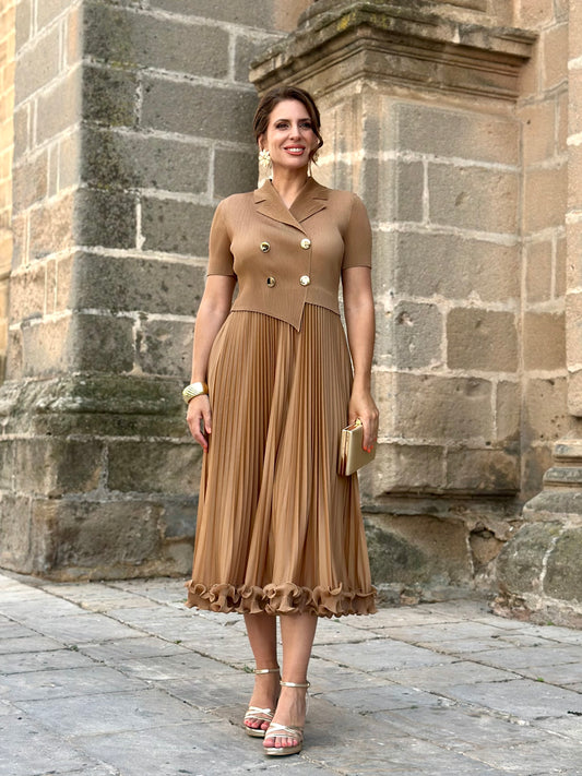 Vestido Siena Camel